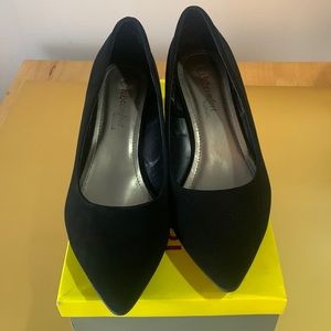 🪩 👠 Black velvet pumps size 10